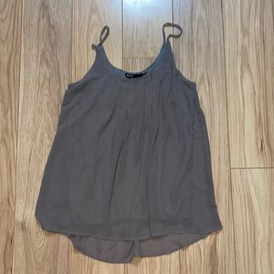 Love Culture Dark Gray Pleated Tank Blouse TBD I